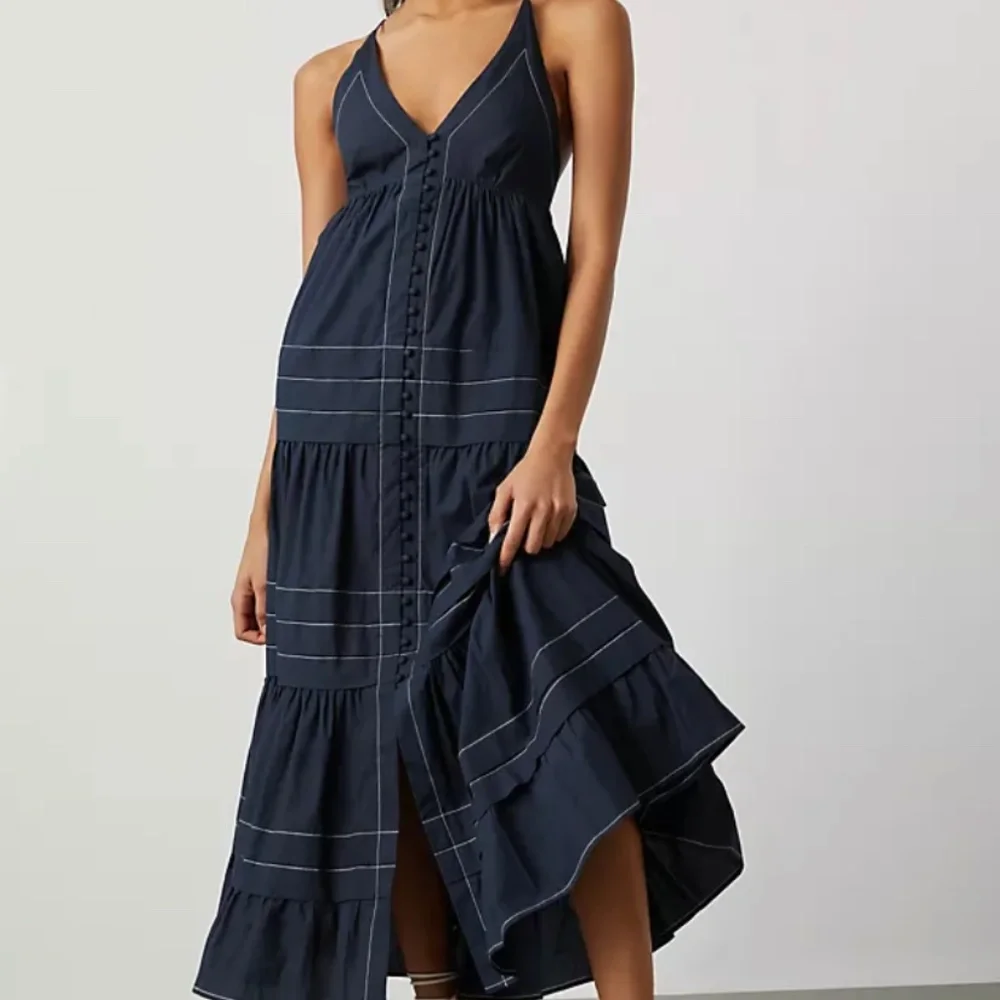 NWOT ANTHROPOLOGIE MAEVE DEEP V NECK DRESS